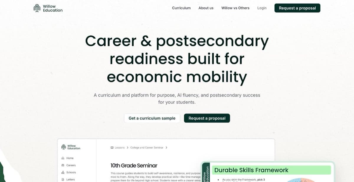 Willow homepage